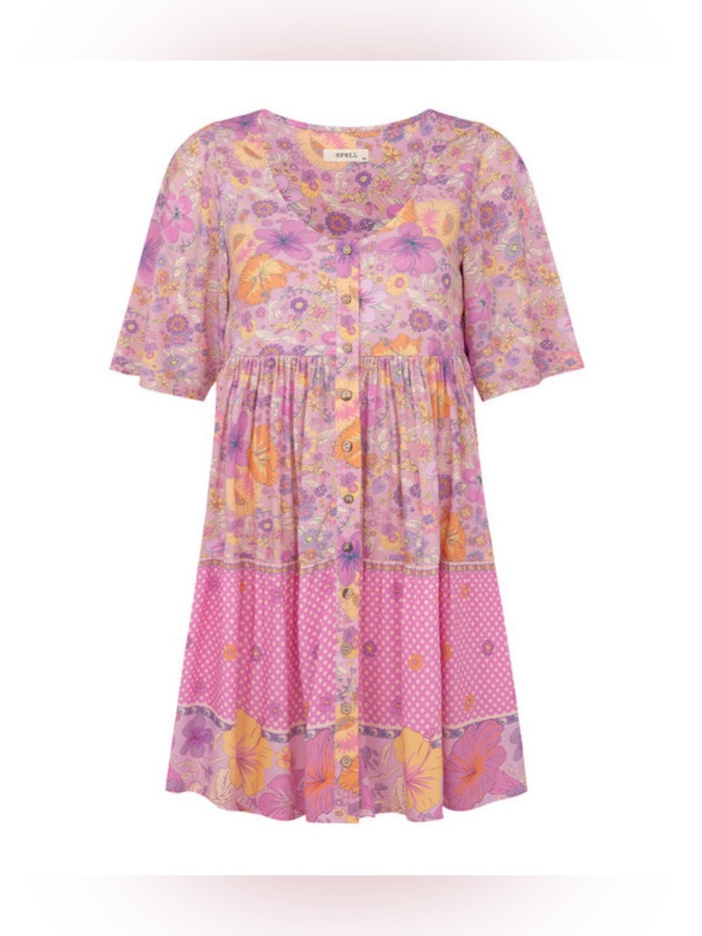 Spell Hibiscus Lane Mini Dress